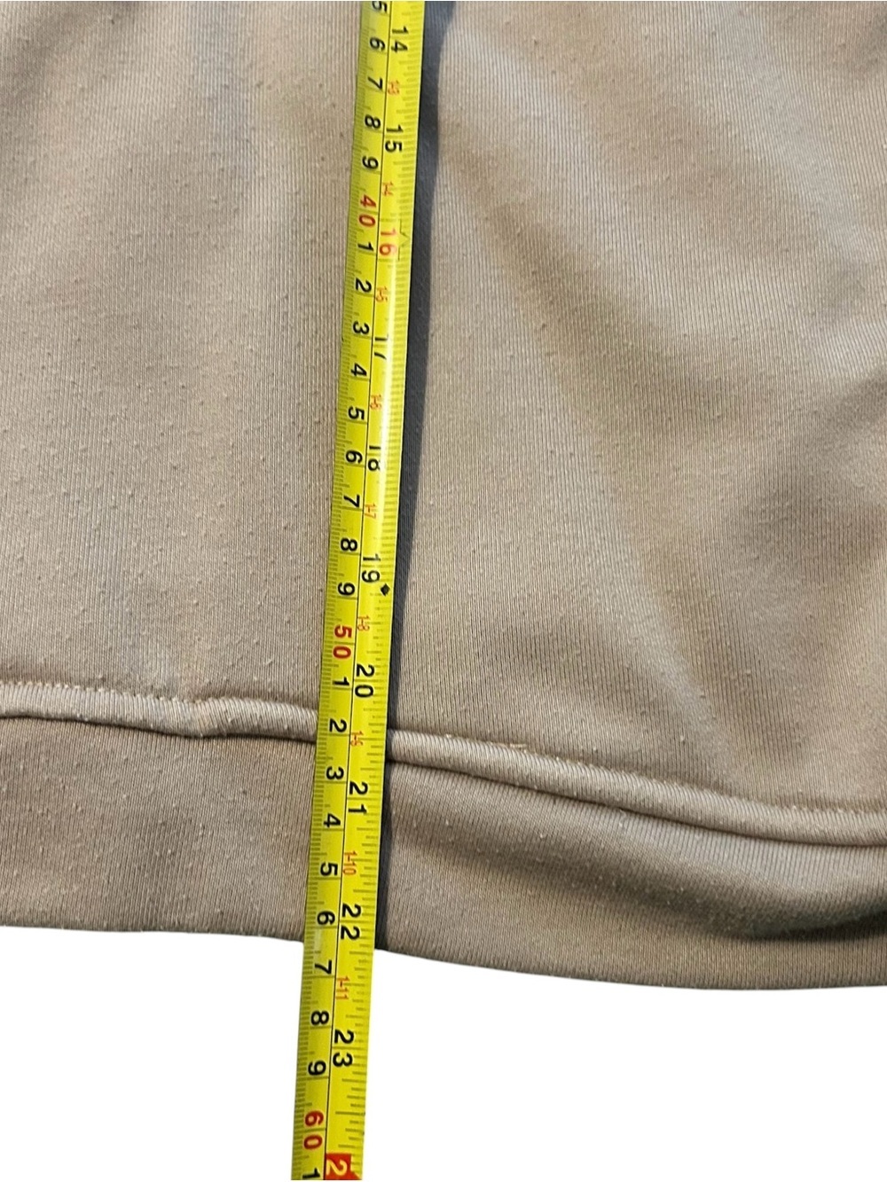 WILO the Label Half Zip Pullover Sweatshirt Mushroom Taupe Scuba Oversized Size - Picture 8 of 8
